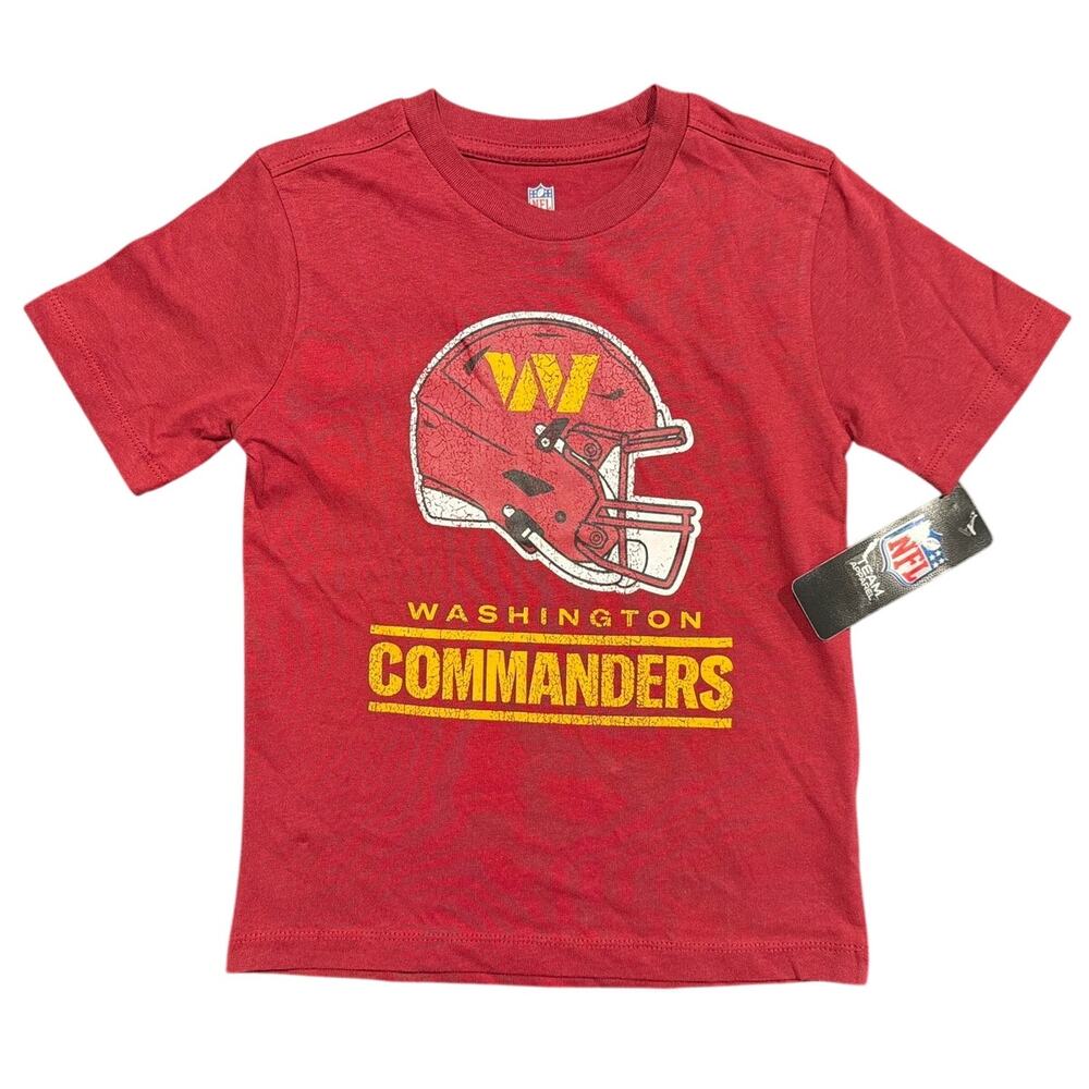 NWT NFL Washington Commanders Graphic T-Shirt, Red, Little Kids Medium 5/6